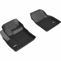 3D Maxpider Kagu 1st Row Floor Liners for 2018-2020 Jaguar E-Pace, Black L1JG01311509